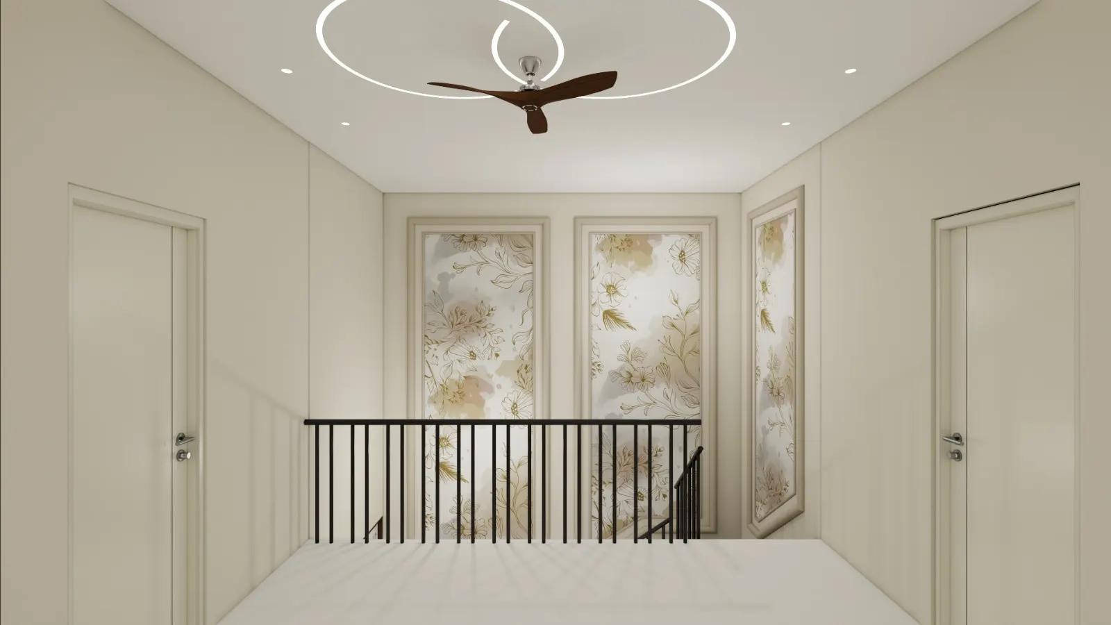 Study & Utility — interior design render