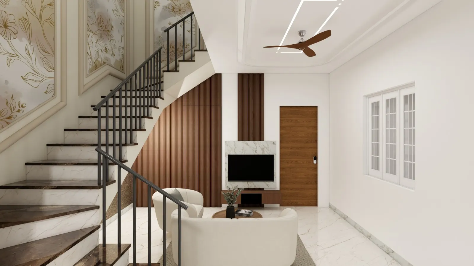 Living & Dining — interior design render