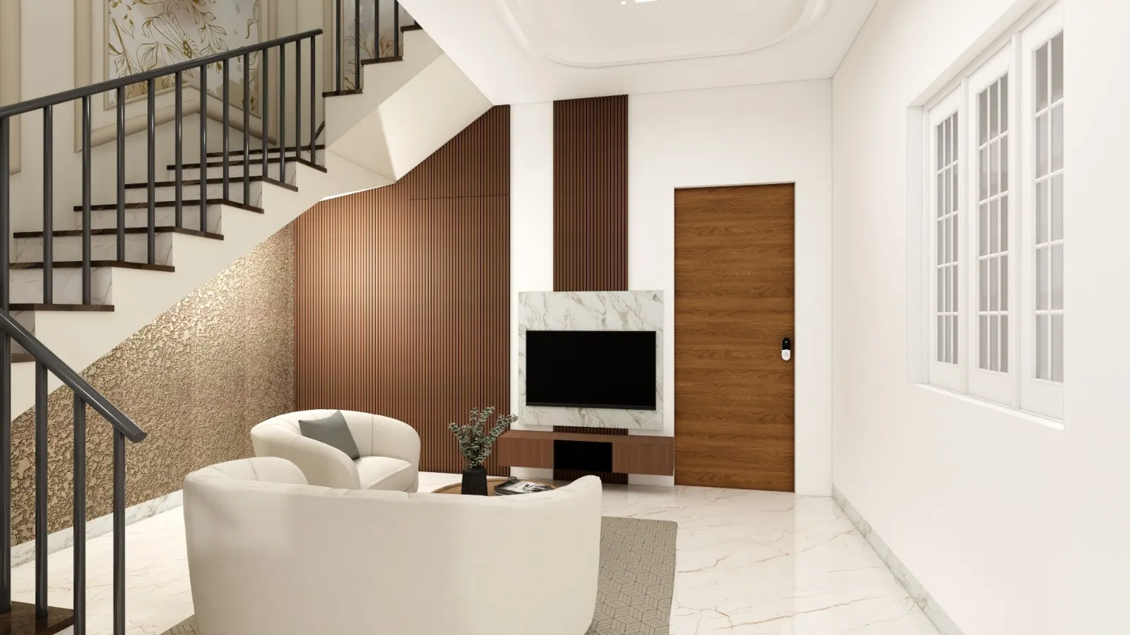Living & Dining — interior design render