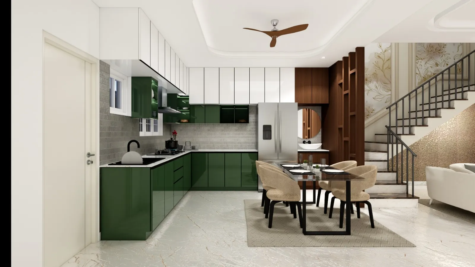 Living & Dining — interior design render